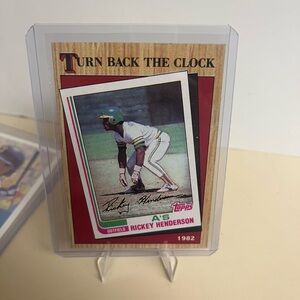 Topps Tiffany Rickey Henderson Vintage Baseball Card